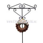 Wreath holder with 3 hooks